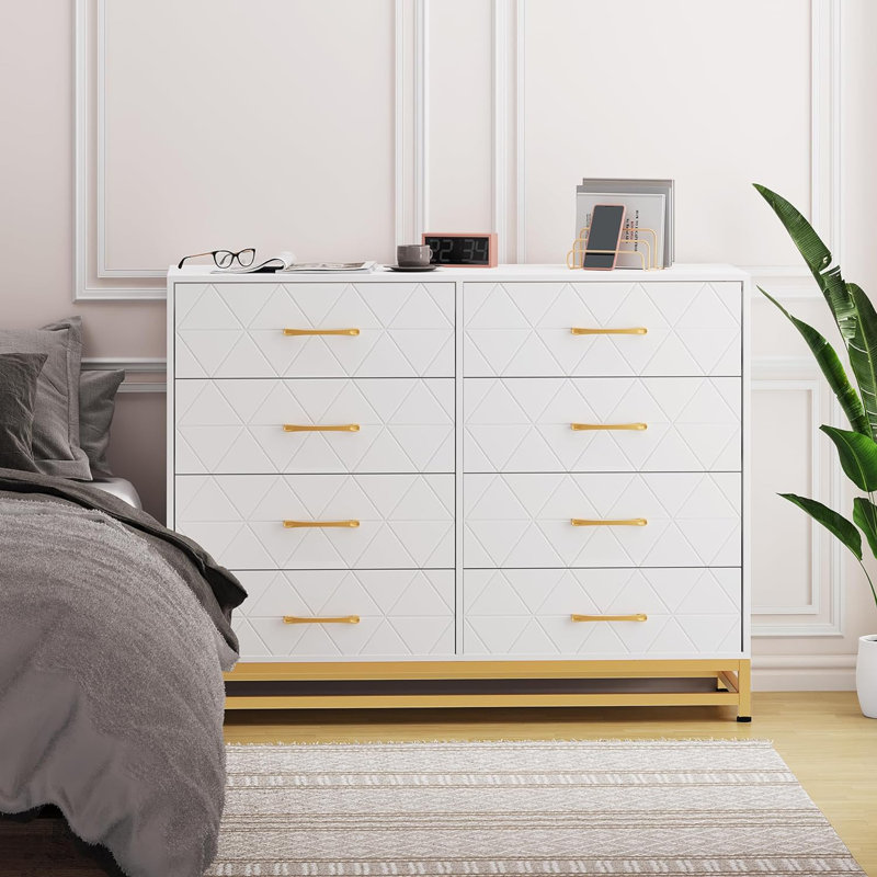 Atyia 47.24 W 8 Drawer Dresser Everly Quinn